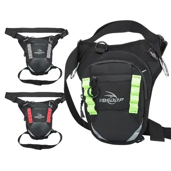 Мотоциклетная сумка для ног, многофункциональная водонепроницаемая сумка для ног, сумка для леггинсов для мобильного телефона, спортивная подвесная поясная сумка для байкеров и кемперов Изображение