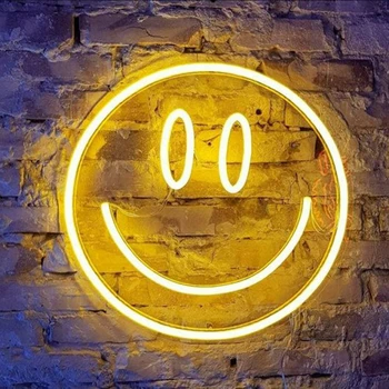 Неоновая вывеска Smile На заказ для декора детской комнаты DIY Светодиодная световая вывеска Персонализированный Бесплатный дизайн Бизнес-логотипа На заказ Неоновая улыбка Изображение