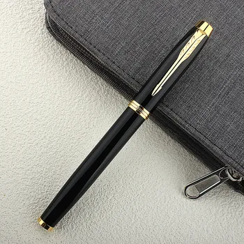 Новое роскошное качество, 2 цвета, деловая офисная перьевая ручка F 0,5 мм, студенческие школьные принадлежности, чернильные ручки Изображение