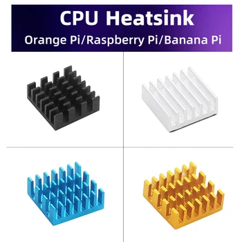 Оранжевый Радиатор Pi для Пассивного охлаждения процессора 14x14x6 мм Алюминиевый Радиаторный Кулер для OPI Zero 3 2 Banana Pi Raspberry Pi 4 3 Изображение