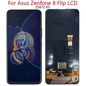 Оригинал Для Asus Zenfone 8 Flip LCD ZS672KS Дисплей Сенсорная Панель Экран Дигитайзер В Сборе Pantalla Для Zenfone 8 Flip LCD Изображение