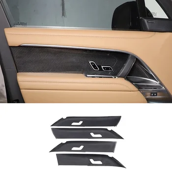 Отделка внутренней дверной панели автомобиля из настоящего углеродного волокна Подходит для Land Rover Range Rover Vogue L460 2022-2023 Изображение