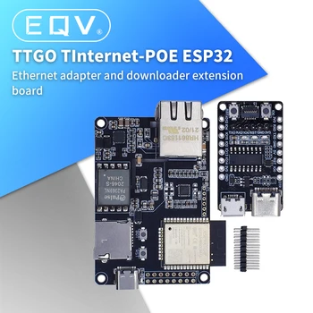 официальный чип TTGO T-Internet-POE ESP32-WROVER-B LAN8720A Ethernet-адаптер и плата расширения Загрузчика Программируемое Оборудование Изображение