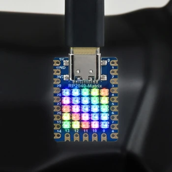 Плата микроконтроллера RP2040 Raspberry со встроенной светодиодной платой разработки 5x5 29xMultifunction GPIO pin Изображение