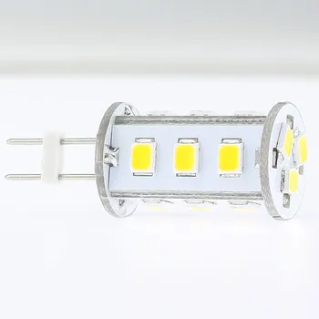 Светодиодная лампа G4 15led Super Bright 2835SMD в качестве источника света мощностью до 220ЛМ 12 В постоянного тока 12 В переменного тока с регулируемой яркостью 10 шт./лот Изображение