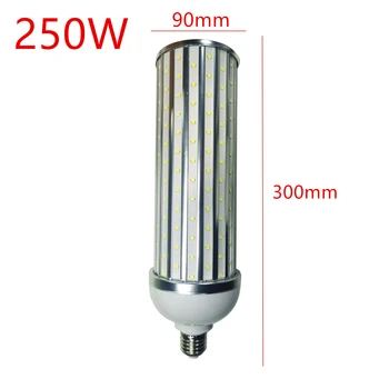 Светодиодная лампа в алюминиевом корпусе 250 Вт 110 В 220 В B22 E26 E27 E39 E40 светодиодный уличный фонарь с кукурузным светом Холодный теплый белый Изображение