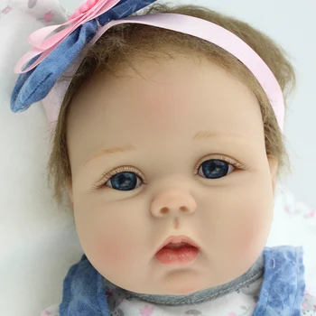 Сделай САМ, короткие светлые волосы, реалистичная кукла-реборн, уже готовая 3D, бесплатная доставка, игрушки с виниловым корпусом для детей, подарки для матери для девочек Изображение