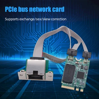 Сетевой адаптер M2 RJ45 RTL8125BG с чипом M.2 Gigabit Ethernet Сетевая карта 2,5 Г/1000/100 Мбит/с Сетевая карта шины PCIE Изображение