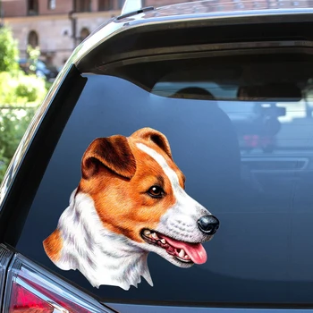 Собака Джек Рассел Самоклеящаяся Наклейка Автомобильная Наклейка Водонепроницаемые Авто Декоры на Бампер Заднего Стекла Ноутбука Выберите Размер #S60483 Изображение