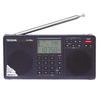 Стерео Радио FM Портативная Полнодиапазонная Цифровая Настройка ETM ATS DSP Приемник с двумя Динамиками MP3-плеер Поддержка SD-карты Tecsun PL-398MP Изображение