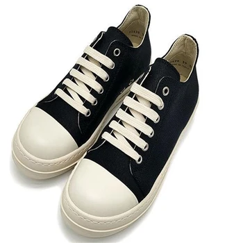 Стоковая обувь Оригинальная дизайнерская обувь известных брендов Rric Original Ro Owens Парусиновая Модная обувь Изображение