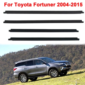 Уплотнительная прокладка для окна боковой двери автомобиля, уплотнительная прокладка для оконного стекла, водонепроницаемая уплотнительная прокладка под давлением, подходит для Toyota Fortuner 2004-2015 Изображение