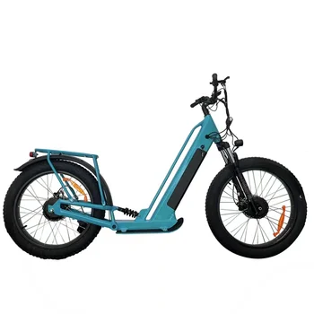 Электрический скутер с толстыми шинами для взрослых со съемным аккумулятором, двухмоторный внедорожный escooter Изображение
